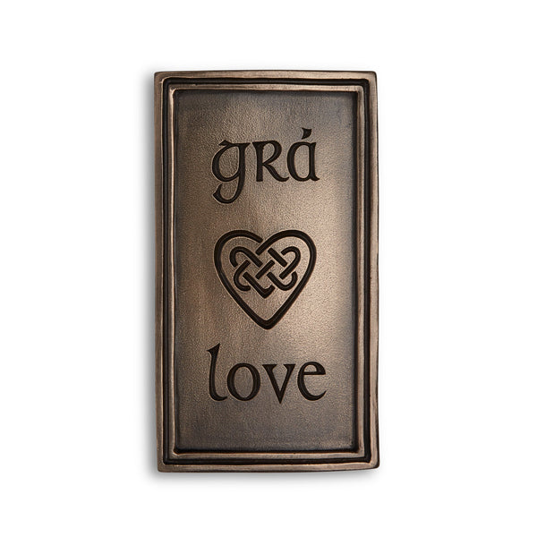 Grá Love Bronze Wall Plaque