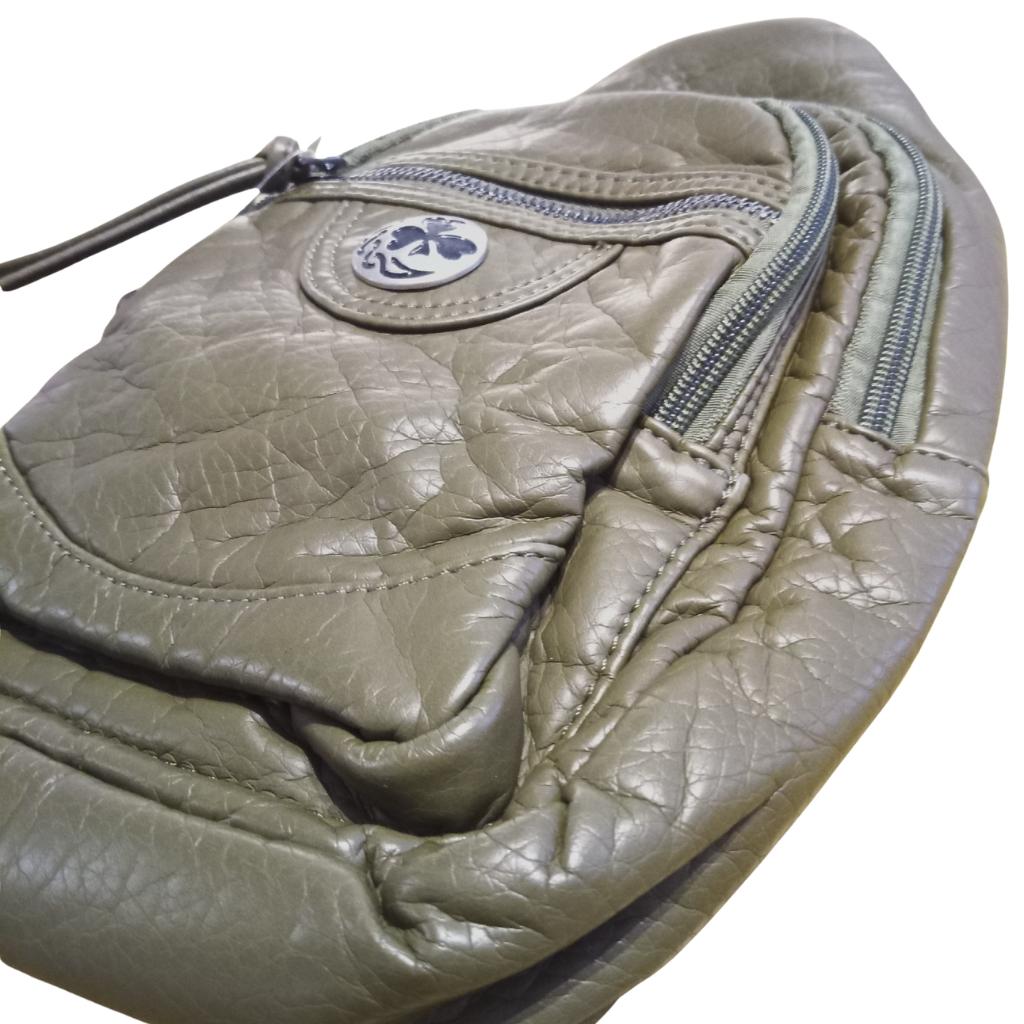 Shamrock Washed Pocket Sling Bag- Hunter Green