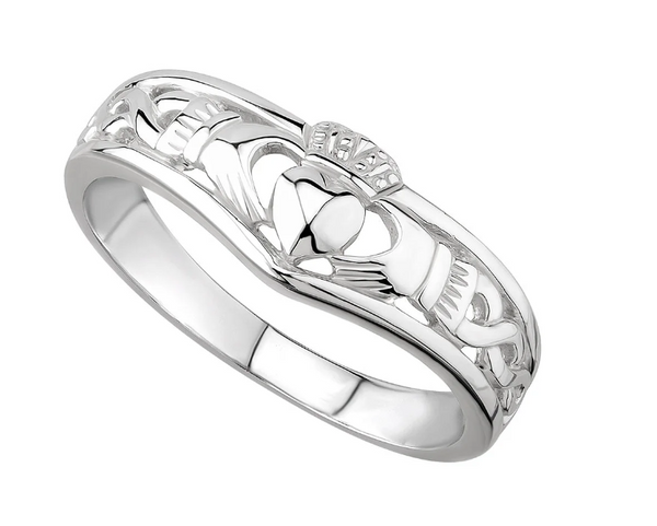 Sterling Silver Tiara Claddagh Ring