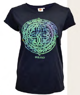 Ladies Green and Purple Celtic Knot T-Shirt