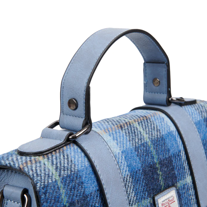 Islander Harris Tweed Large Satchel 'Chestnut Herringbone'