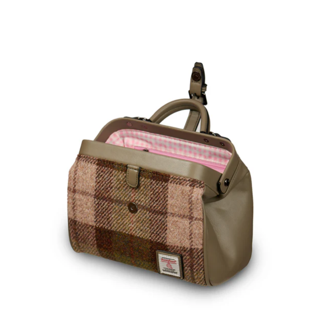 Islander Harris Tweed Medium Doctor Bag 'Chestnut Tartan'