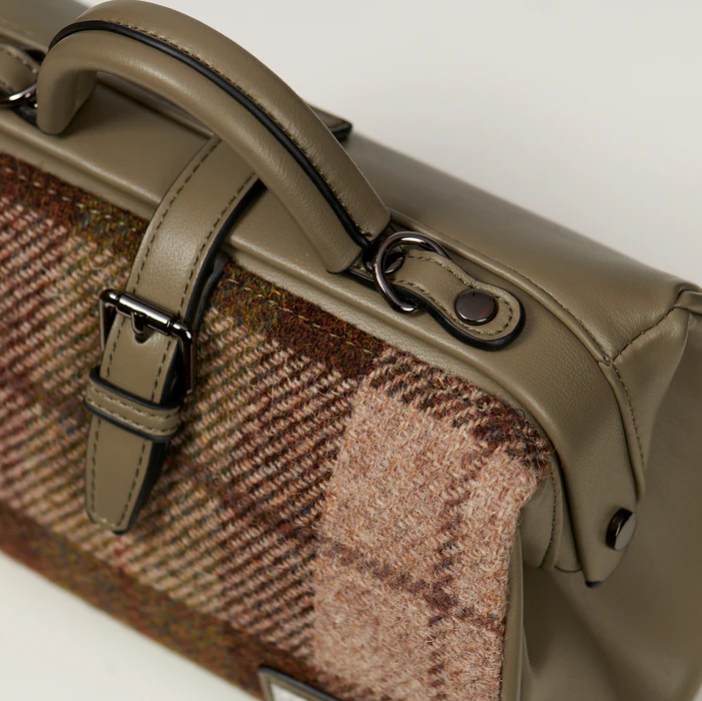 Islander Harris Tweed Medium Doctor Bag 'Chestnut Tartan'