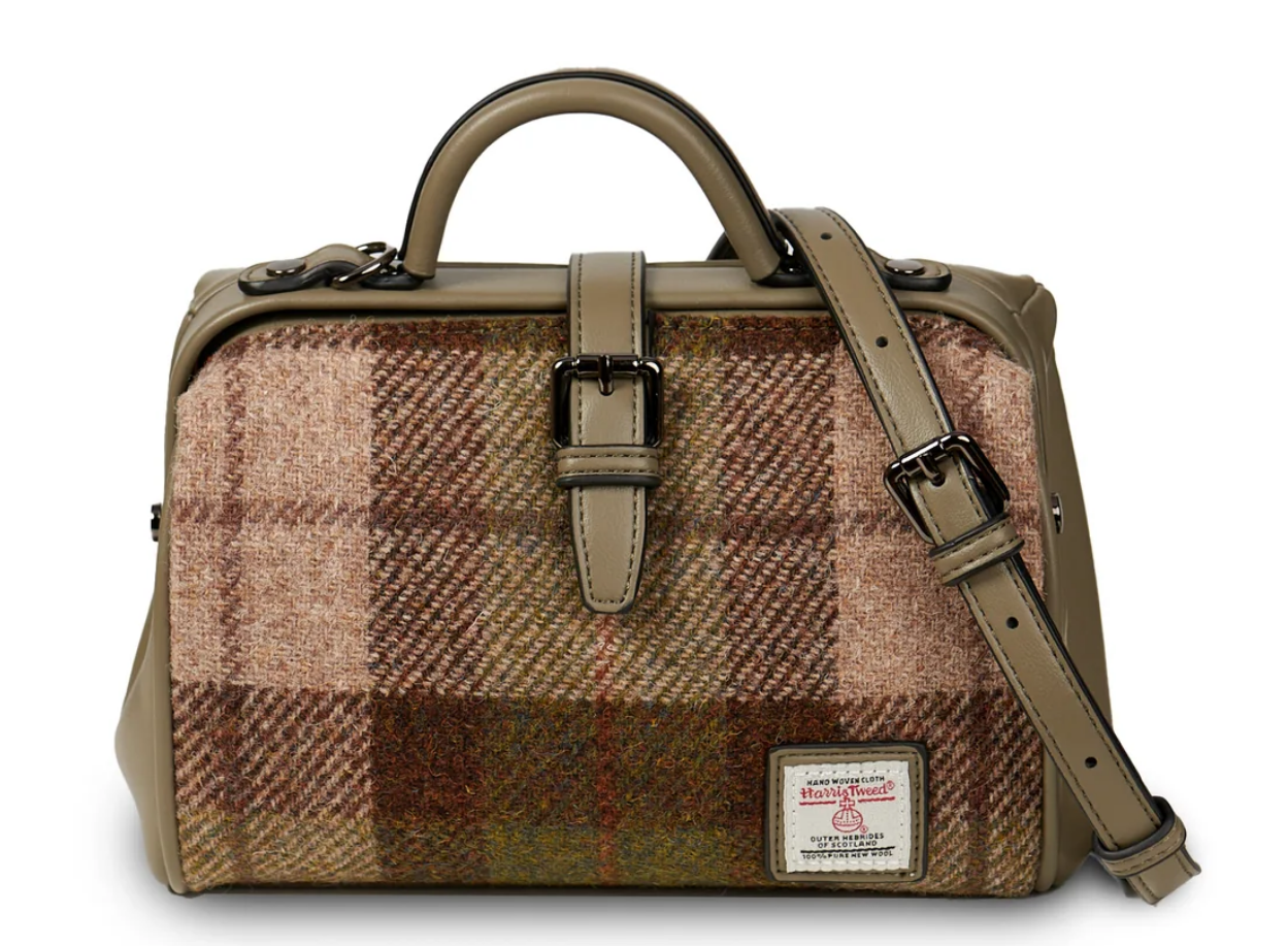 Islander Harris Tweed Medium Doctor Bag 'Chestnut Tartan'