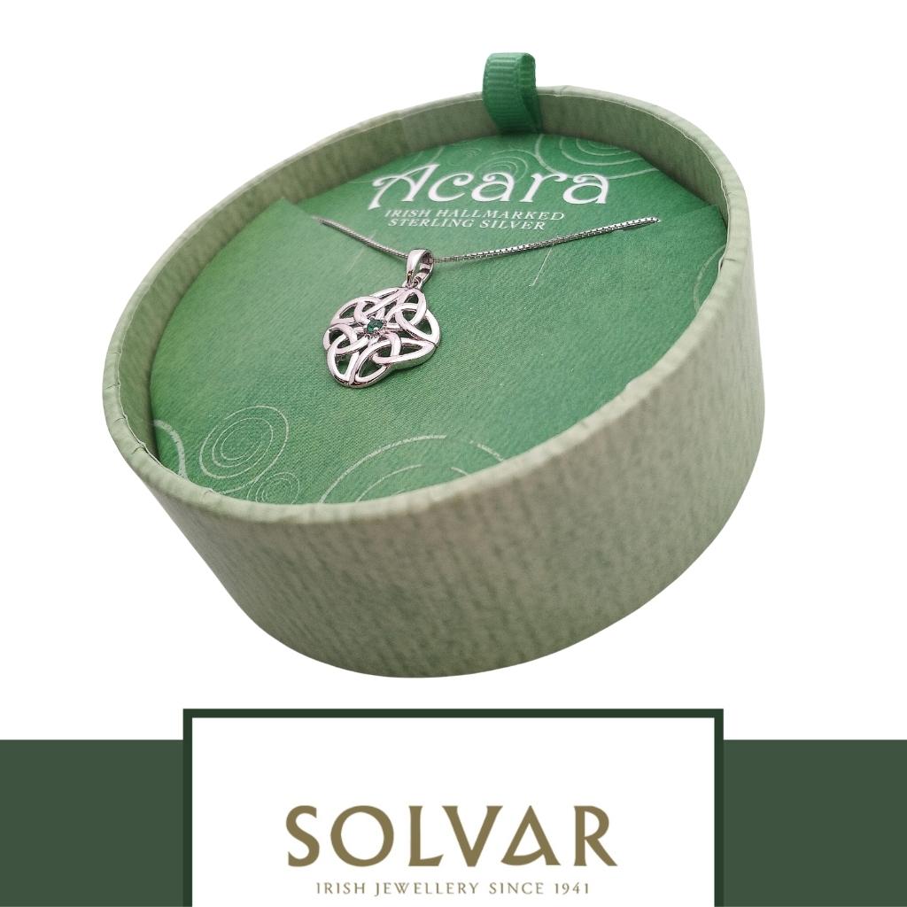 Acara Sterling Silver Celtic Knot Necklace by Solvar Jewelry - Necklaces