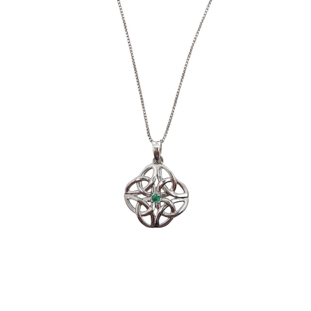 Acara Sterling Silver Celtic Knot Necklace by Solvar Jewelry - Necklaces