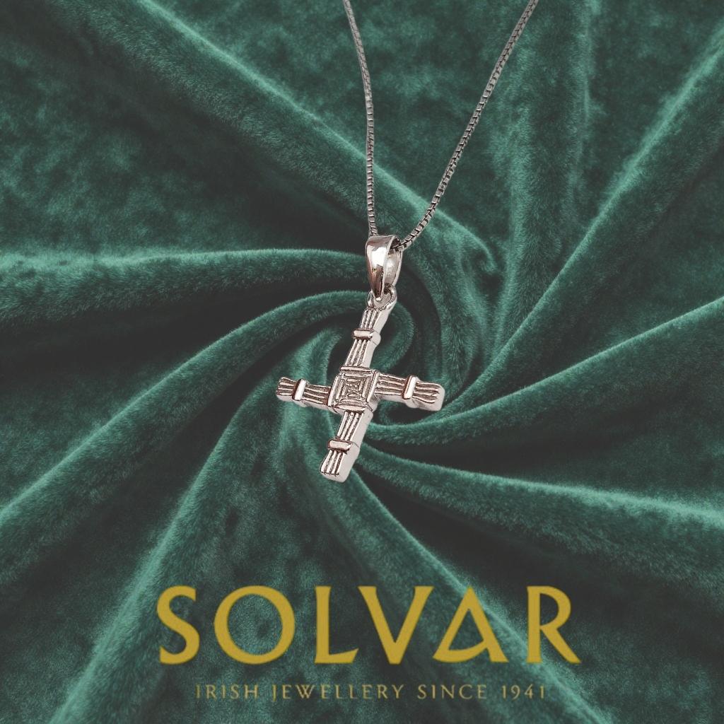 Acara Sterling Silver St. Brigid's Cross Necklace by Solvar Jewelry - Necklaces