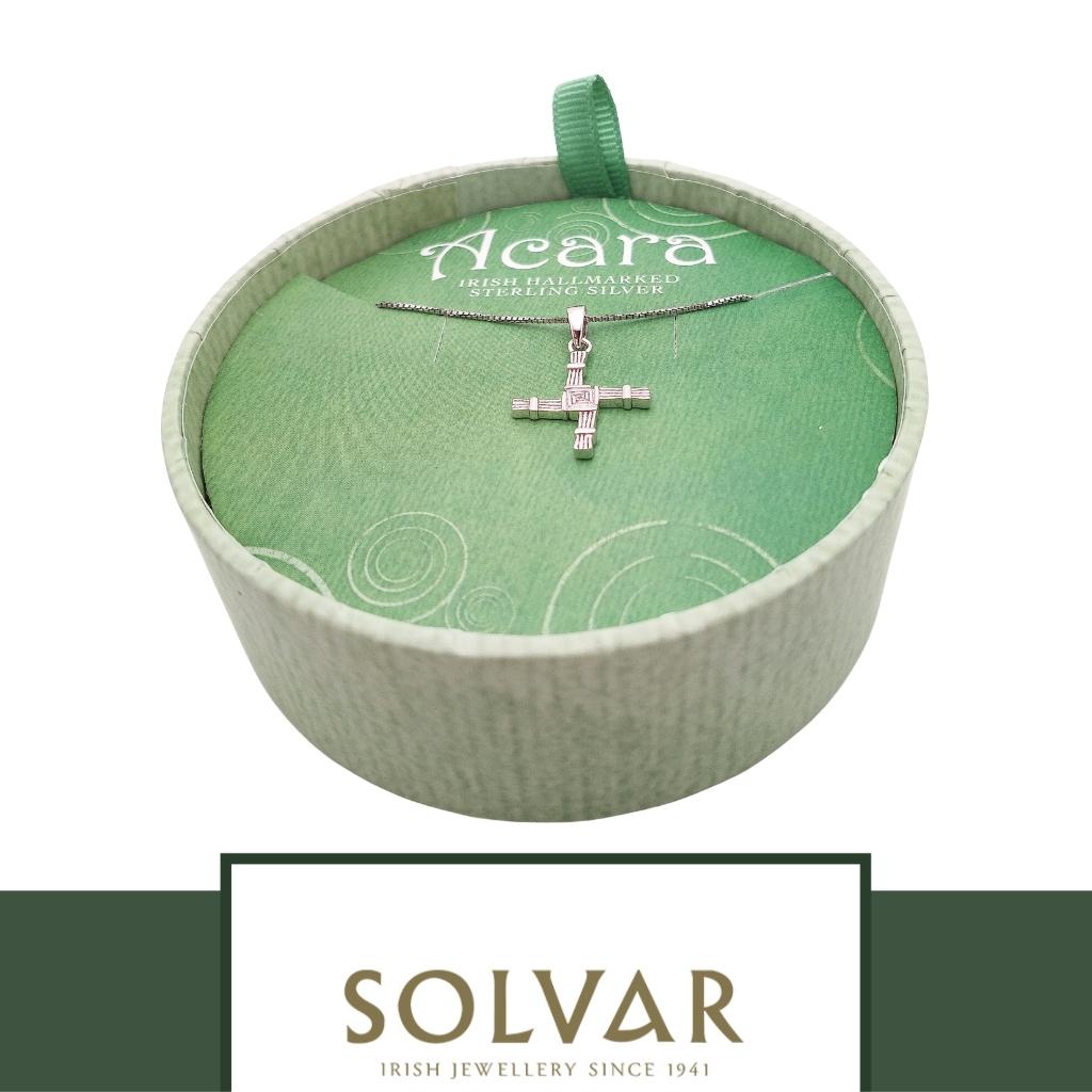 Acara Sterling Silver St. Brigid's Cross Necklace by Solvar Jewelry - Necklaces
