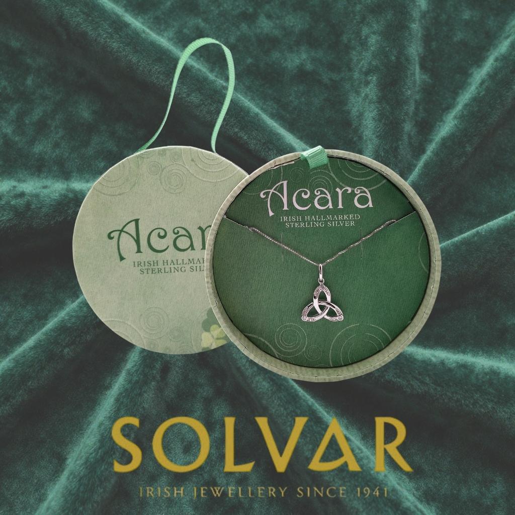 Acara Sterling Silver Trinity Knot Necklace by Solvar Jewelry - Necklaces