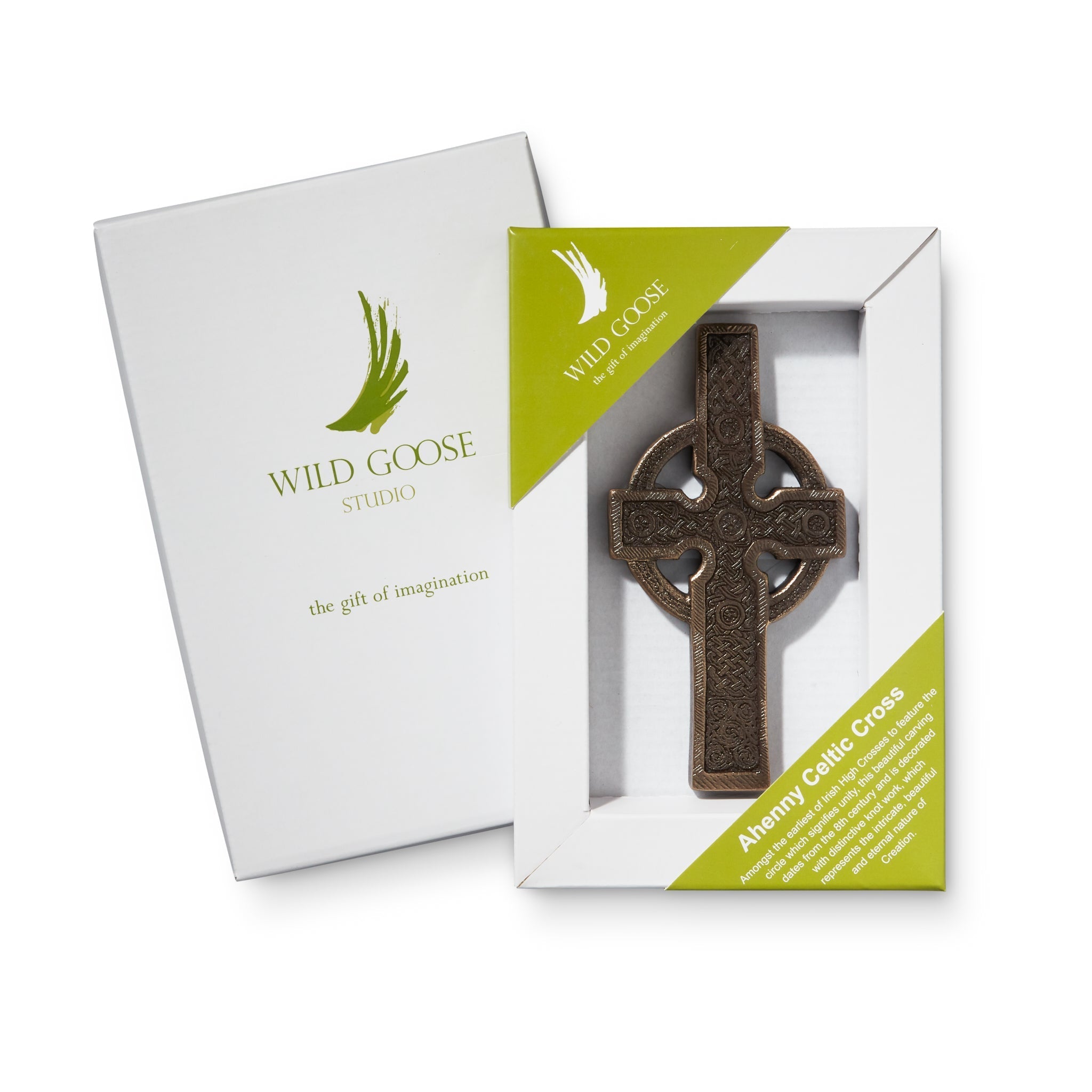 Ahenny Celtic Cross Bronze Wall Plaque - The Celtic Gift Store - Decor