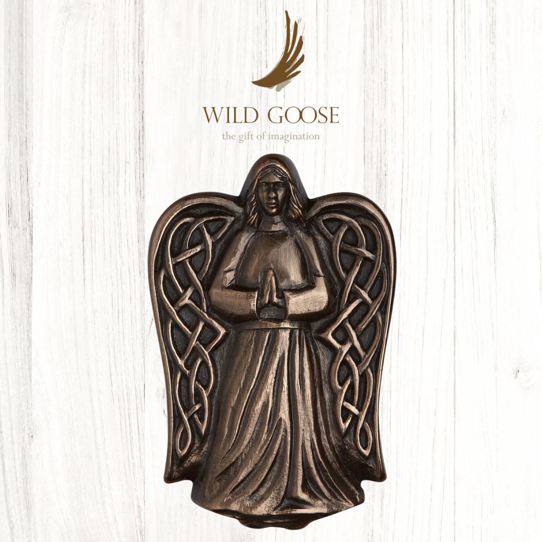 Angel Bronze Wall Plaque