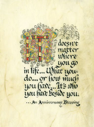Anniversary Blessing Greeting Card - The Celtic Gift Store - Decor