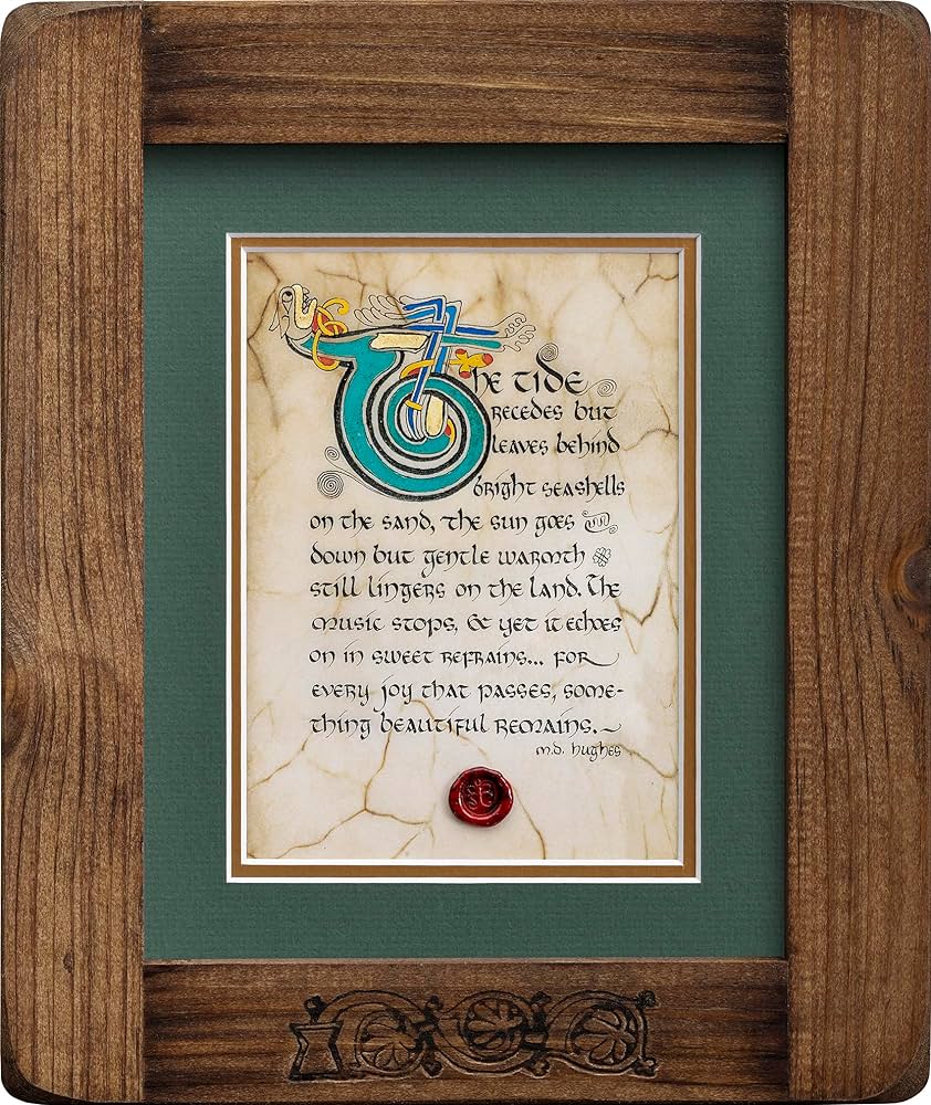 Anniversary Blessing in a 8x10 Wooden Frame - The Celtic Gift Store - Decor
