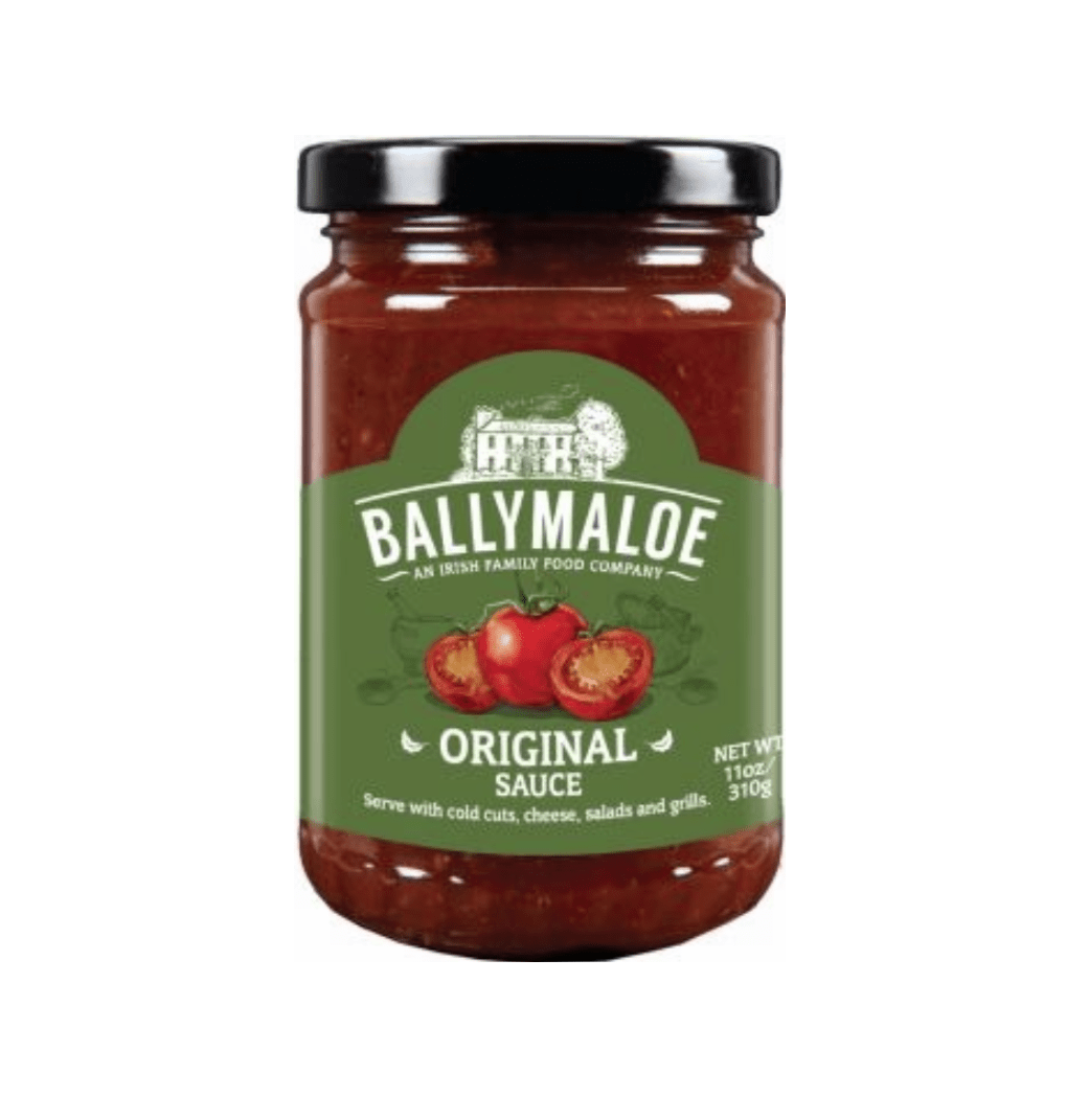 Jar of Ballymaloe Original Sauce on a white background