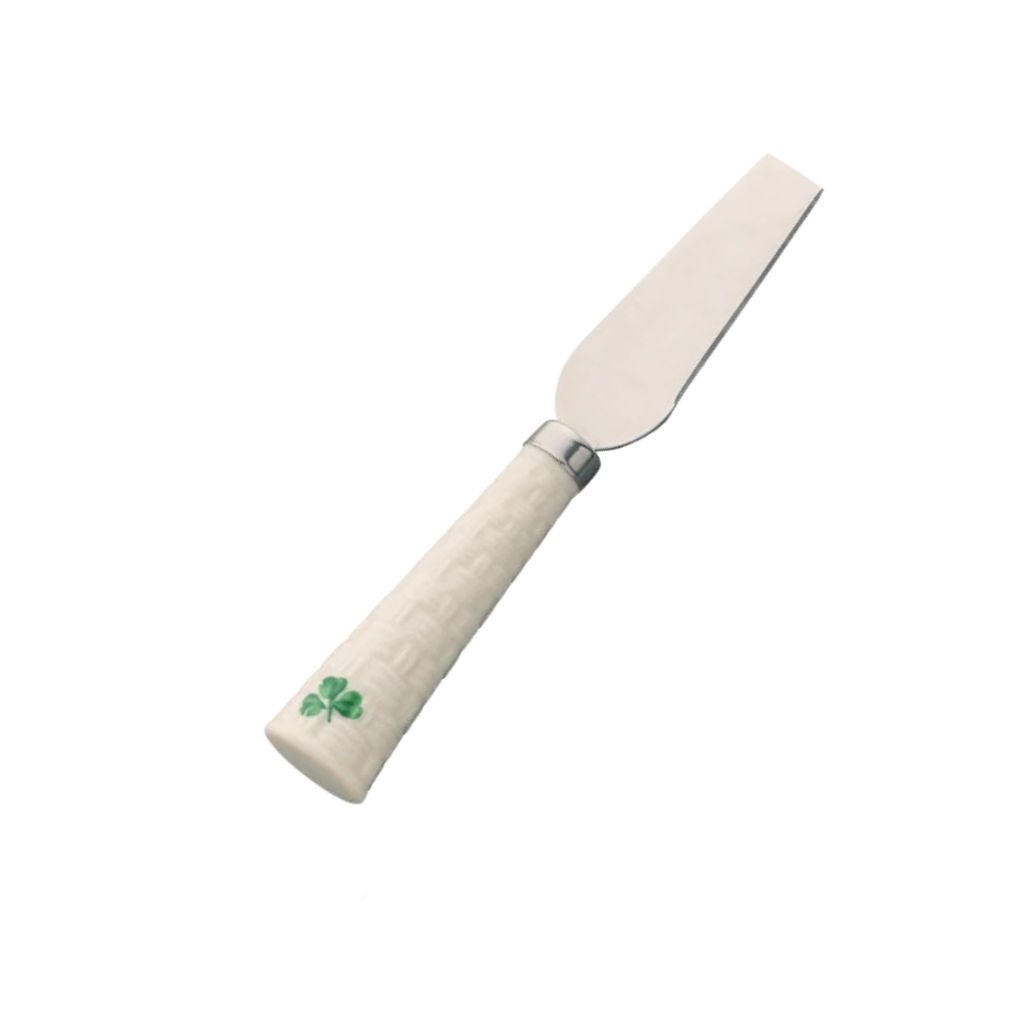 Belleek Classic Shamrock Cheese Knife Set of 4
