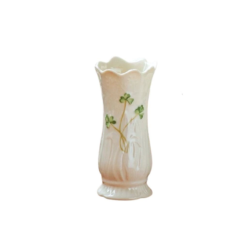 Belleek Classic Shamrock Mini Vase Set of Four