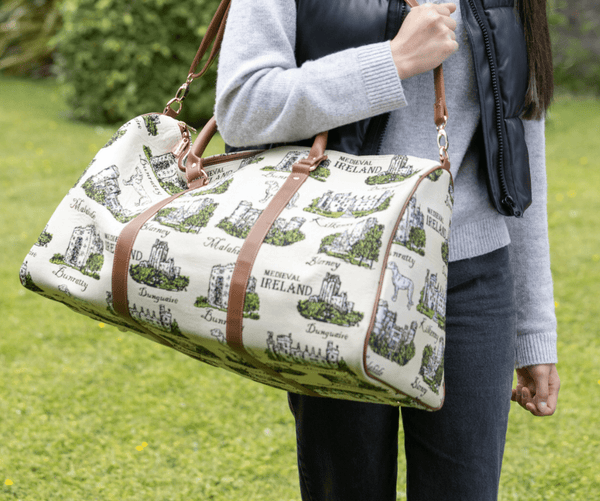 Big Hold All Tapestry Bag - Medieval Ireland Castles - The Celtic Gift Store - Handbags