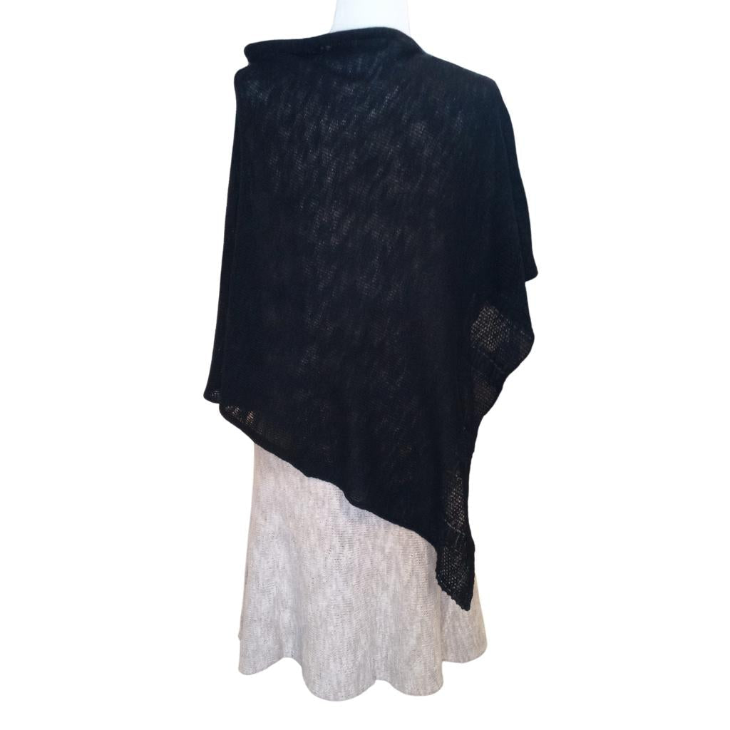 Bill Baber Linen Cape - Black