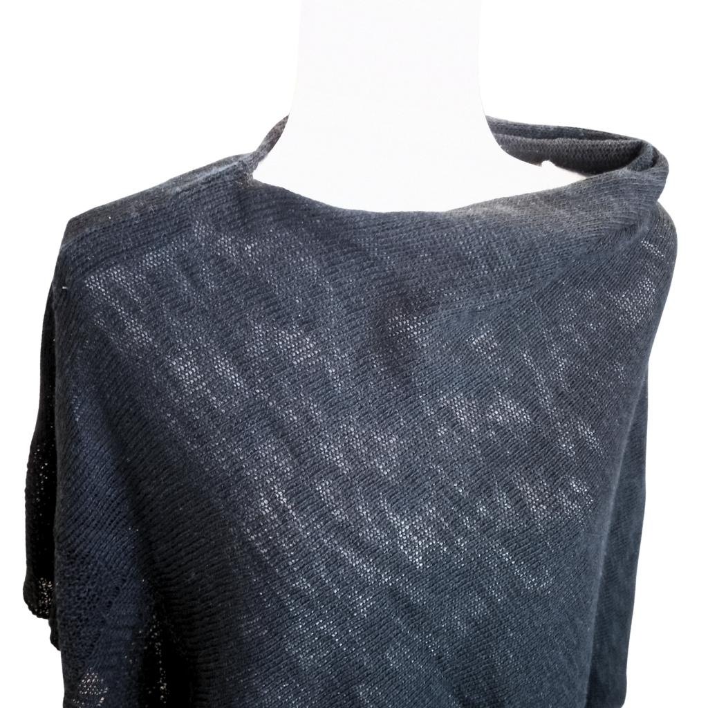 Bill Baber Linen Cape - Black