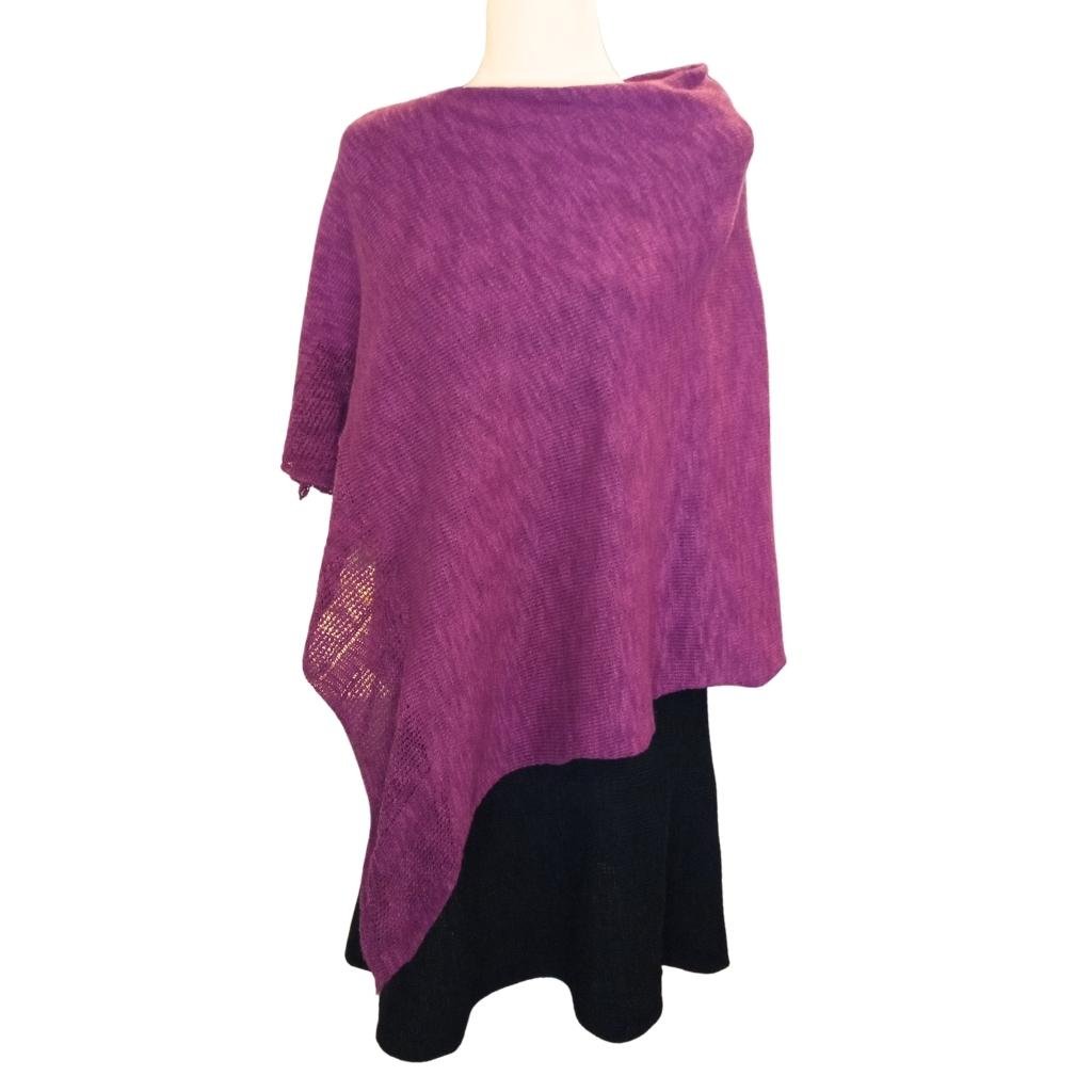 Bill Baber Linen Cape - Mallow