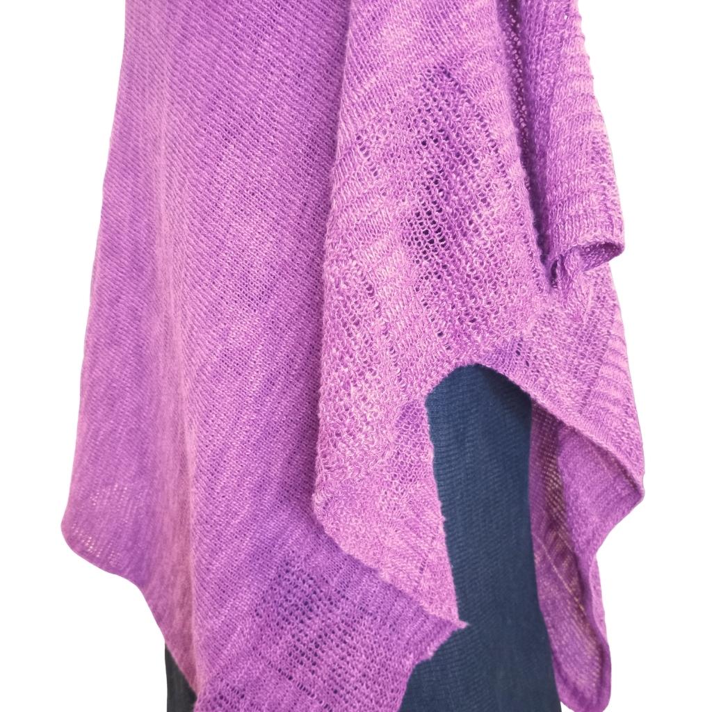 Bill Baber Linen Cape - Mallow