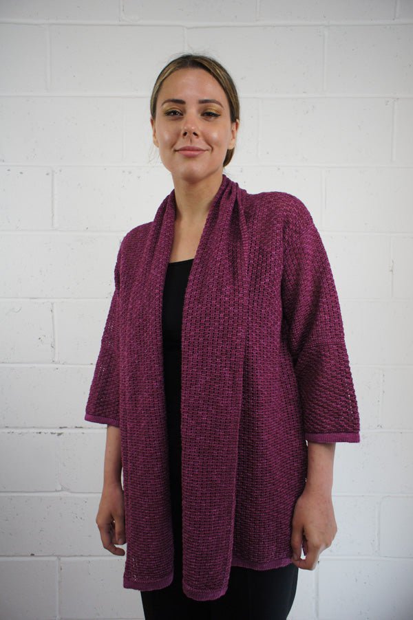 Bill Baber Long Crail Cardigan - Mallow - The Celtic Gift Store - Clothing