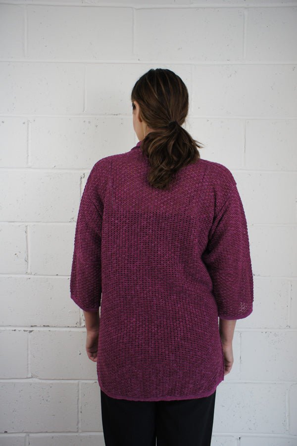 Bill Baber Long Crail Cardigan - Mallow - The Celtic Gift Store - Clothing