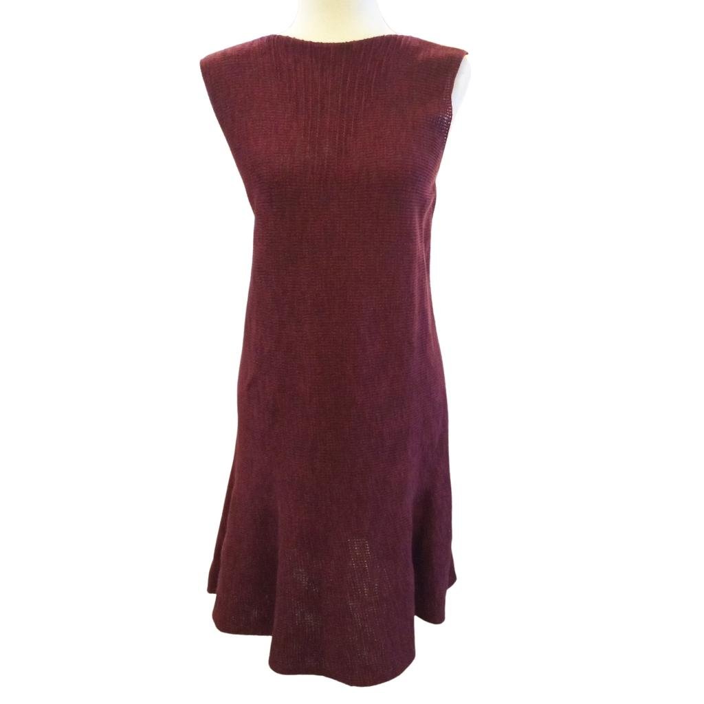 Bill Baber Long Sally Dress - Burgundy