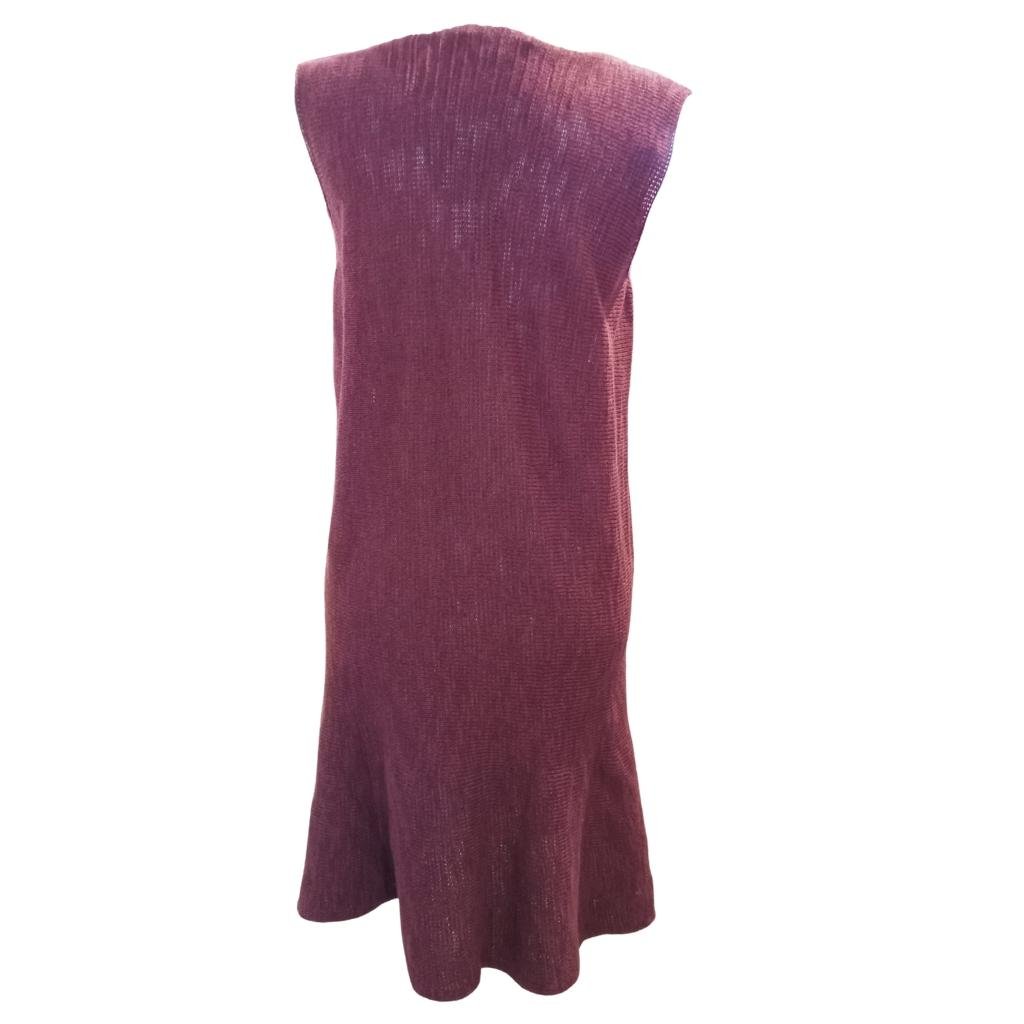 Bill Baber Long Sally Dress - Burgundy