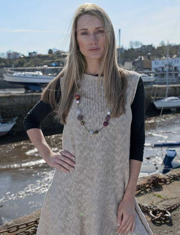 Bill Baber Long Sally Dress - Oat - The Celtic Gift Store - Clothing
