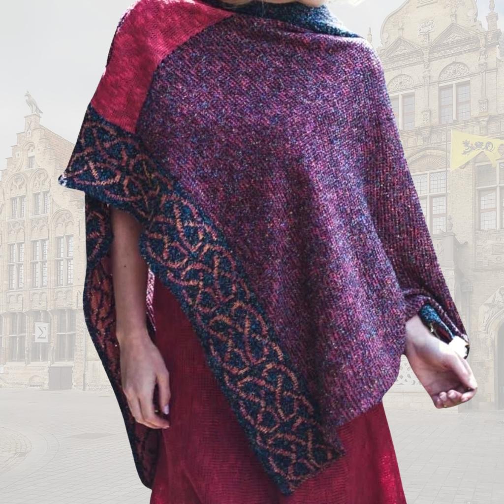 Bill Baber Wallace Shawl- Berry