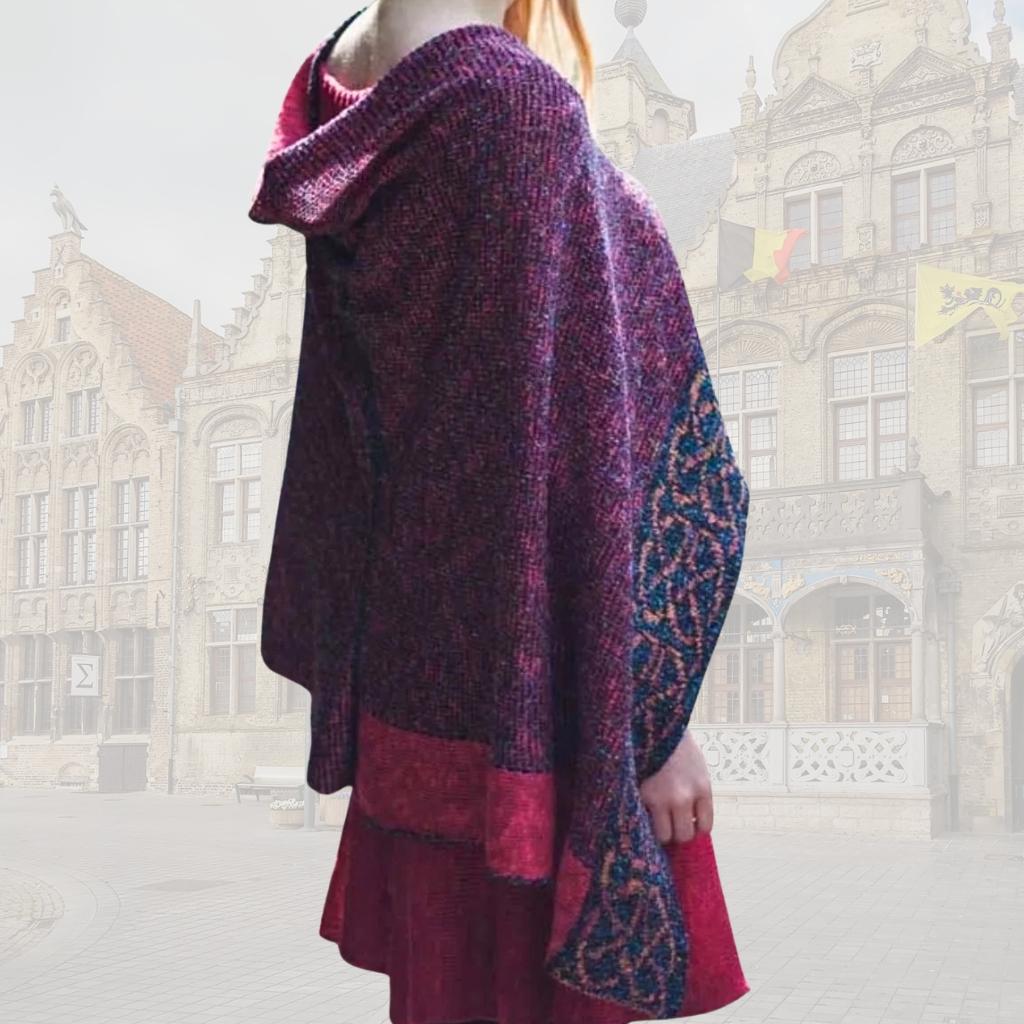 Bill Baber Wallace Shawl- Berry