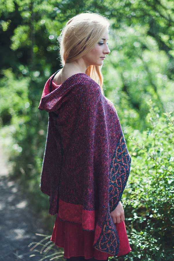 Bill Baber Wallace Shawl - Berry - The Celtic Gift Store - Scarves & Shawls