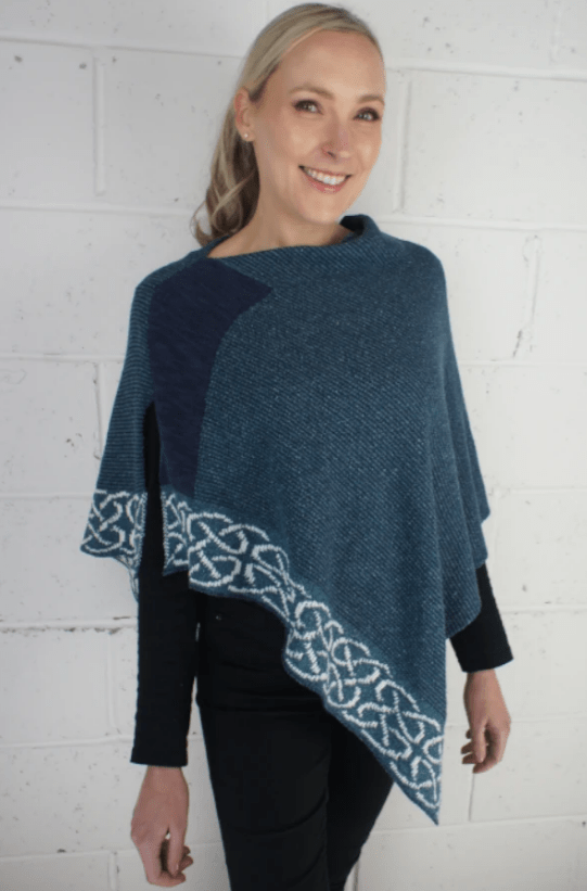 Bill Baber Wallace Shawl - Marine - The Celtic Gift Store - Scarves & Shawls