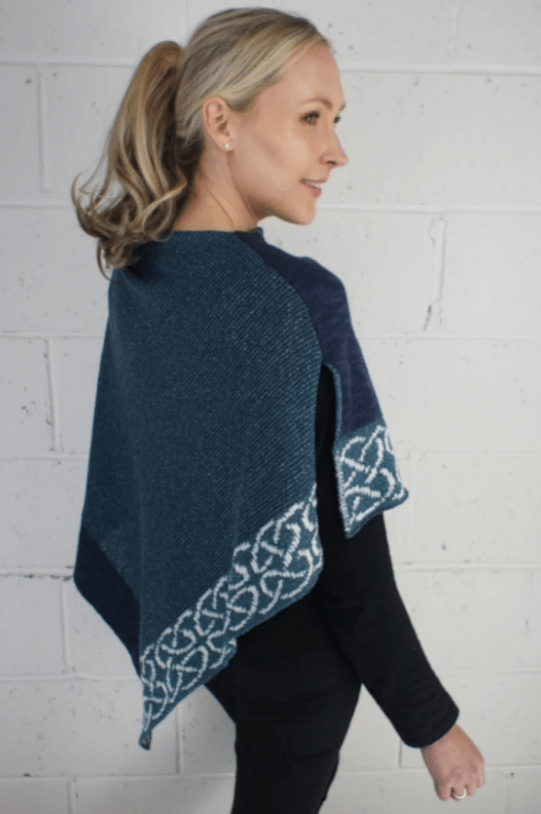 Bill Baber Wallace Shawl - Marine - The Celtic Gift Store - Scarves & Shawls