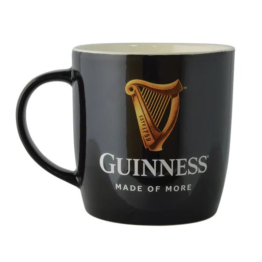 Black Guinness Mug with Harp Logo - The Celtic Gift Store - Drinkware