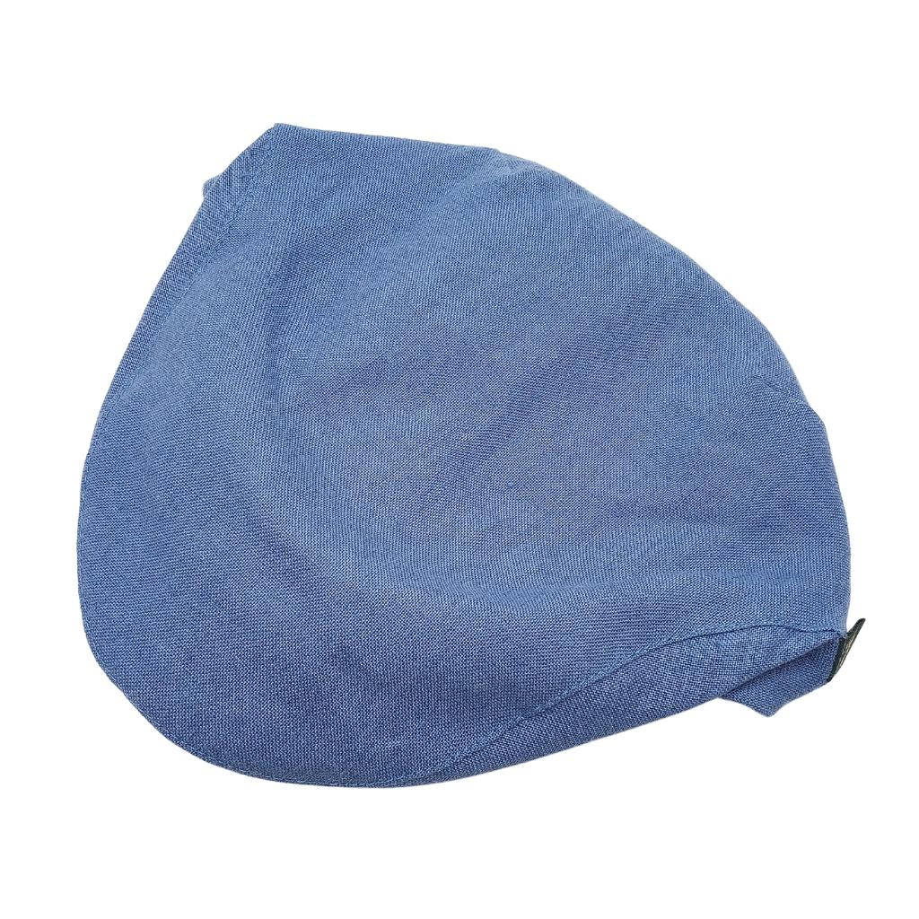 Blue Mucros Weavers Linen Cap by Mucros Weavers - Hats