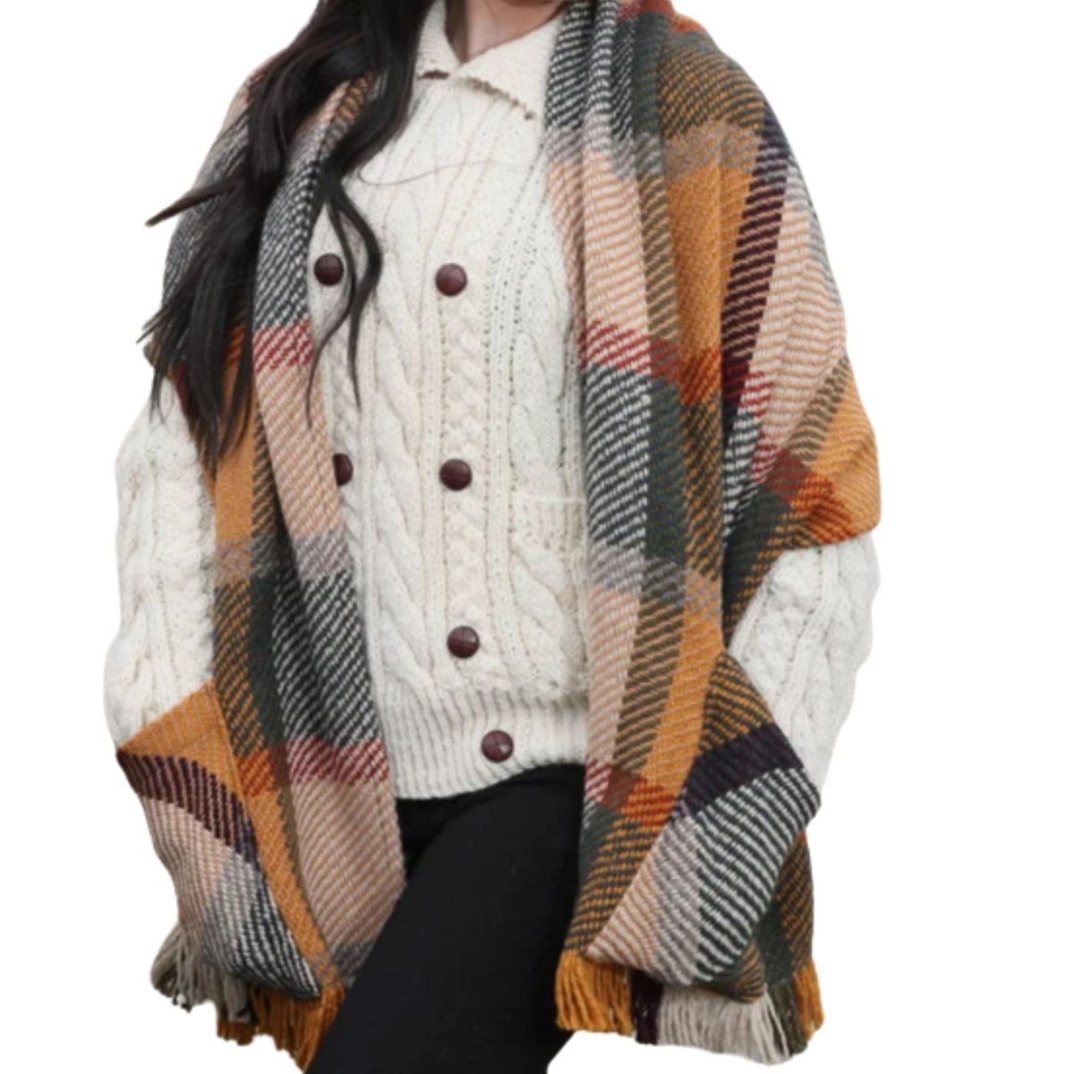 Branigan Weavers Pocket Stole- Galway Sage - The Celtic Gift Store - Womens Accessories