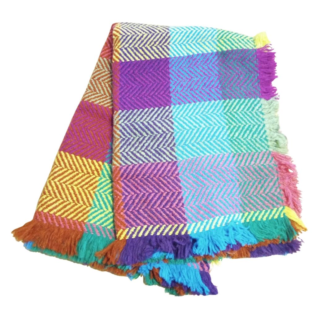 Branigan Weavers Throw- Buffalo Multi Light Green