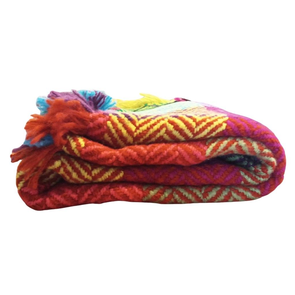 Branigan Weavers Throw- Buffalo Multi Light Green