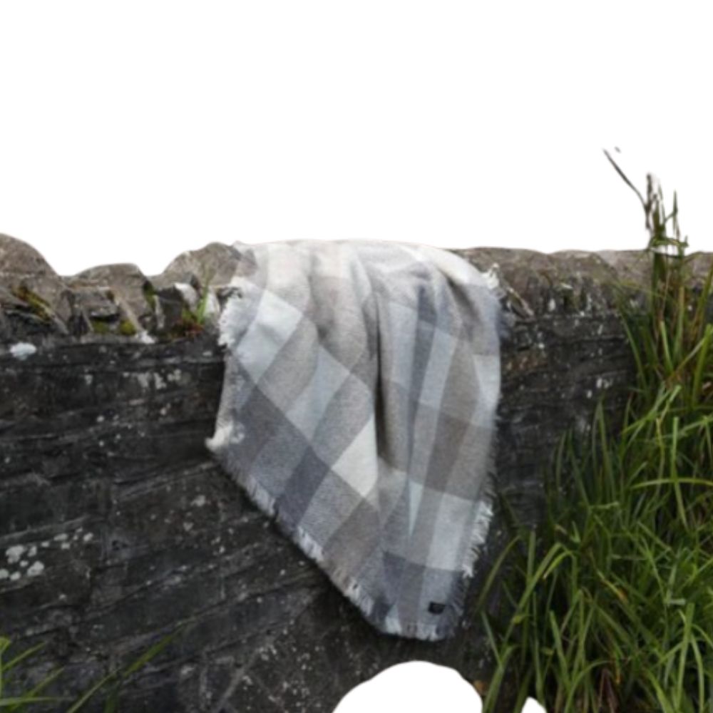 Branigan Weavers Throw - Multi Beige - The Celtic Gift Store - Blankets and Bedding