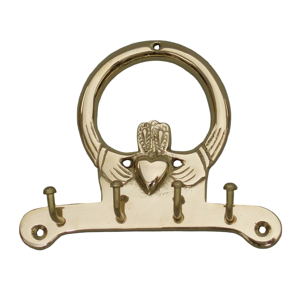 Brass Claddagh Key Holder - The Celtic Gift Store - Decor