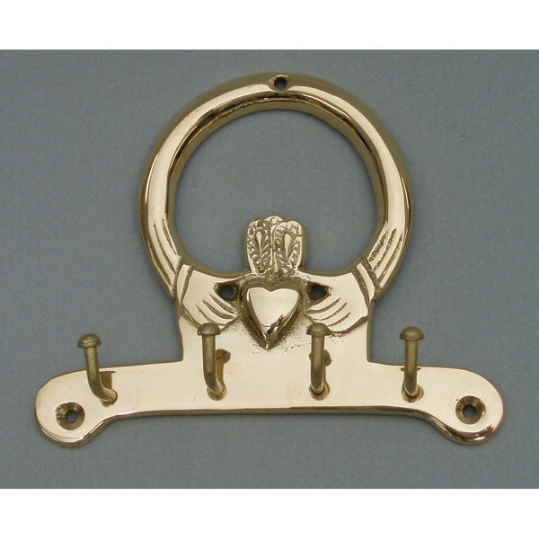 Brass Claddagh Key Holder - The Celtic Gift Store - Decor