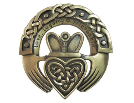 Bronze Claddagh Ring Wall Plaque - The Celtic Gift Store - Decor