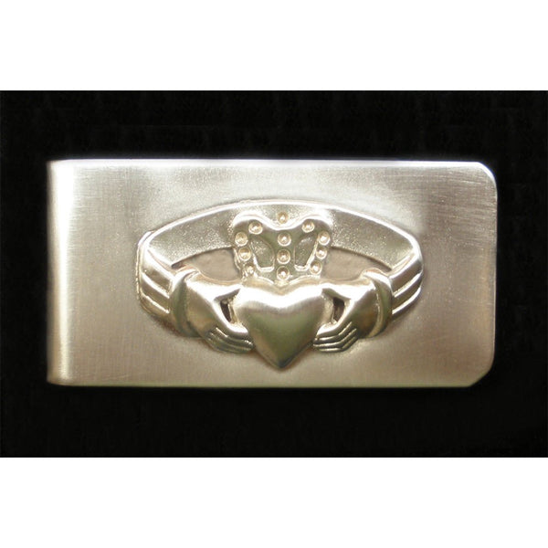 Brushed Pewter Claddagh Money Clip - The Celtic Gift Store - Apparel & Accessories