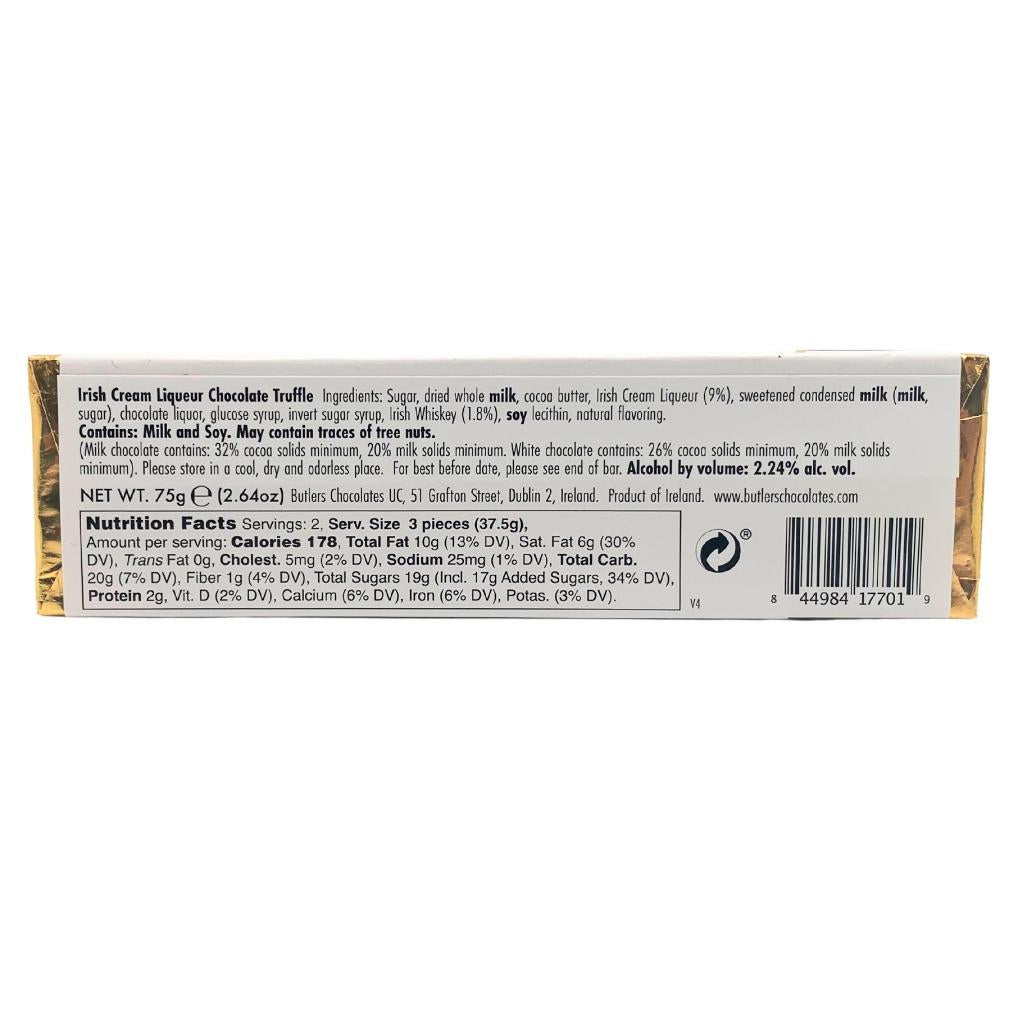 Butlers Irish Cream Truffle Bar