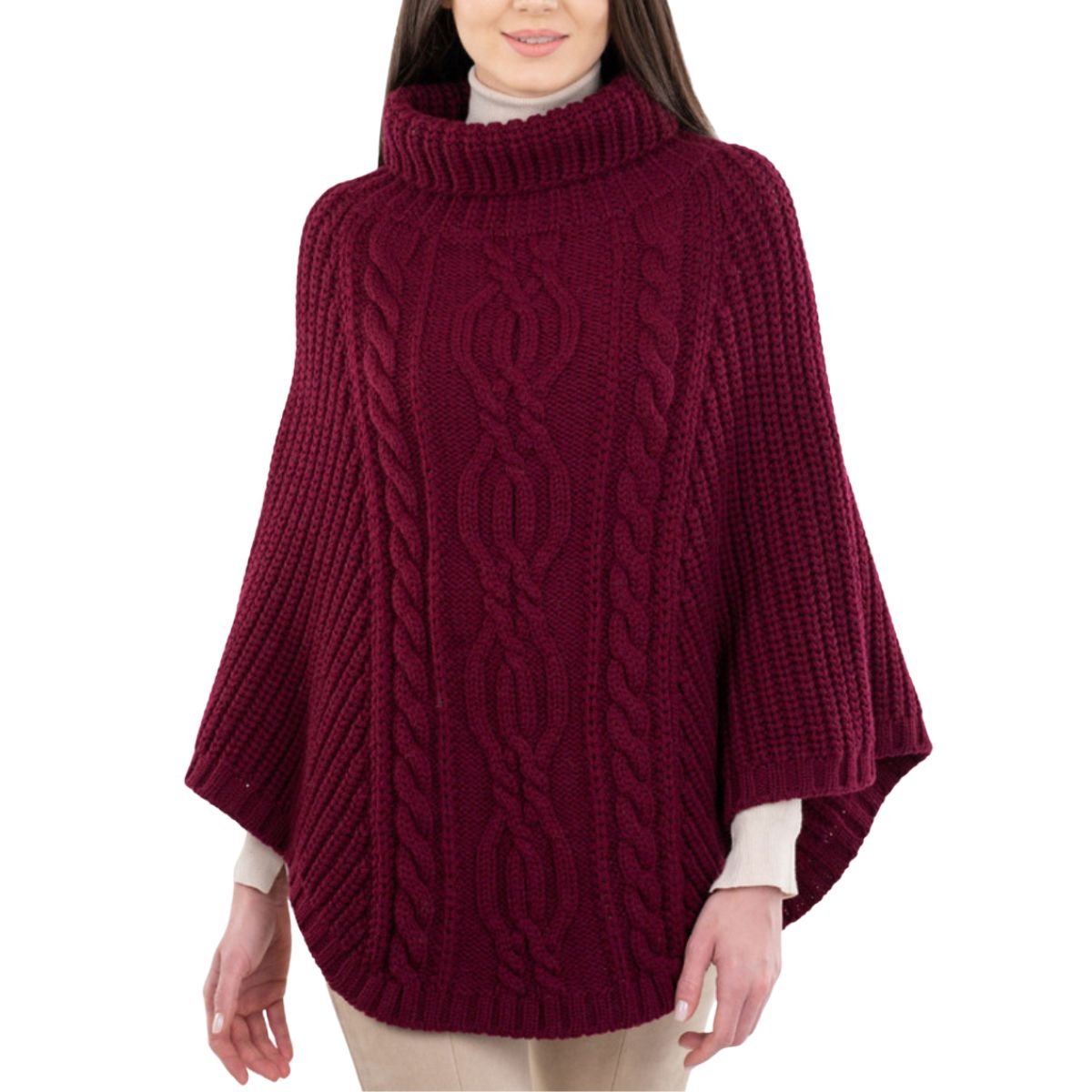 Cable Stitch Poncho