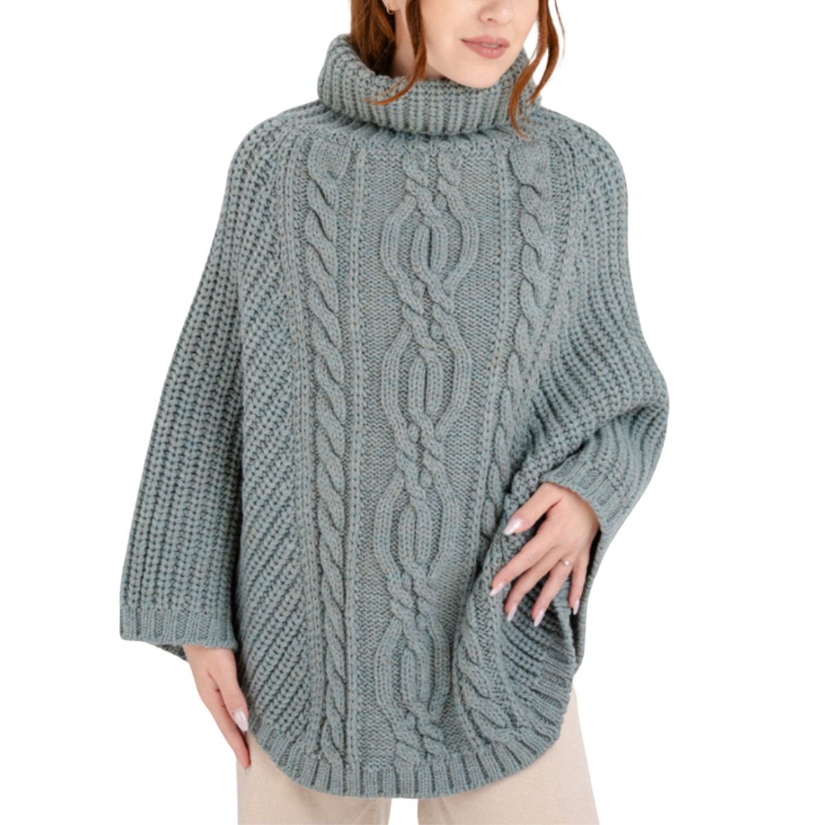 Cable Stitch Poncho