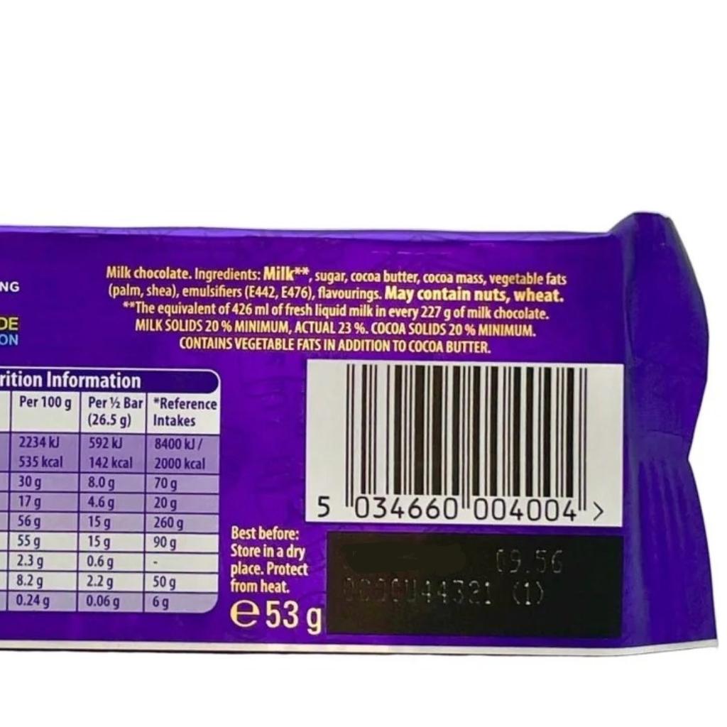 Cadbury Dairy Milk - 53g