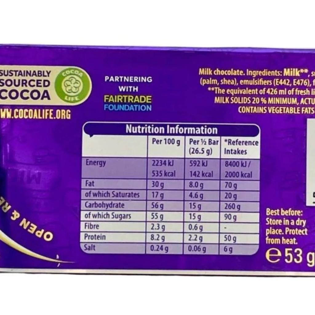 Cadbury Dairy Milk - 53g